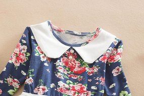 Dress ,BeautyVan Child Girl Kid Infant Floral Print Long Sleeve Tutu Dress Gauze Dress Clothes (3T, White) N2