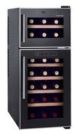 HOMEIMAGE DUAL-ZONE Thermo Electric Wine Cooler with Wooden Rack for 21 Bottles - HI-21D N3