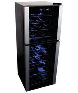 Koolatron WC45 45 Bottle Dual Zone Wine Cellar, Black/Silver N2