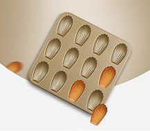 Astra shop Fancy Champane 12-Cup Carbon Steel Nonstick Whoopie Pie Pan Cake Baking Pan Macaroon Mold N2