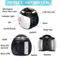SSstar Action Camera Camcorder 4K Wireless 360 Degrees Wifi Mini Ultra HD Panorama Sport Driving 3D VR Camera... N3