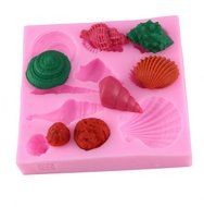 1 Piece Cute Romantic Seashell Sea Shell Silicone Cake Fondant Mold Chocolate Mold,Sea Shell Starfish Shape Chocolate...