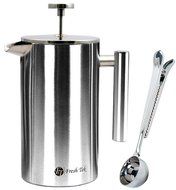 Best French Press Coffee Maker. Durable, No Plastic or Glass. 34oz Pot With Bonus Scoop and Cloth. Insulated Double... N10