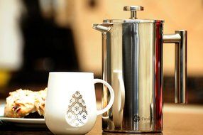 Best French Press Coffee Maker. Durable, No Plastic or Glass. 34oz Pot With Bonus Scoop and Cloth. Insulated Double... N11