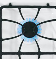 JGP329DETWW 30" Wide 4 Sealed Burner Gas Cooktop, Matte Grates, Dishwasher-Safe Grates and Knobs, Continuous Grates...