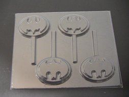 Capeman Emblem Chocolate Candy Lollipop Mold Batman