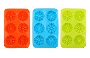 Crystallove Novelty Silicone Cake Mold Muffin Pudding Jelly Bakeware Color Randomly (3pcs, Christmas Style) N13