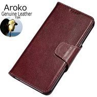 Galaxy S7 Case, Aroko Genuine Leather Wallet Case, Premium [Slim Fit] Flip Book Case Cover Stand Function Credit... N3