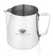 Latte's Art Stainless Steel 12 Ounce Frothing Pitcher! Couple with Your Espresso Machine or Frother. Bonus Drawstring... N6