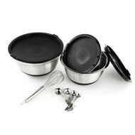 Imperial Home 11 Piece Stainless Steel German Mixing Bowl Set