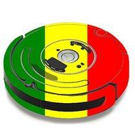 Skin Decal Vinyl Wrap For IRobot Roomba 650 655 Vacuum / Rasta Reggae Colors