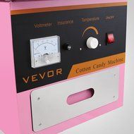 OrangeA 1030 Watts Stainless Steel Cotton Candy Machine with Cart and Cover &ndash; Pink N6