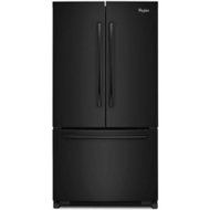 Whirlpool Model # WRF540CWBB 20.0 cu. ft. French Door Refrigerator in Black, Counter Depth N6