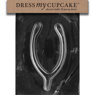 Dress My Cupcake Chocolate Candy Mold, Wishbone, Set of 6