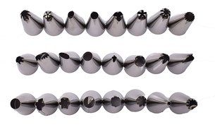 Raims Original Cake Decoration Tips Set 28 Pieces Include 2 Reusable Silicone Icing Bag and 2 Appropriate Coupler...