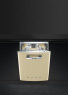 Smeg STFABUCR 24" 50s Retro Style Series Built In Fully Integrated Dishwasher with 13 Place Settings 10 Wash Cycles... N2