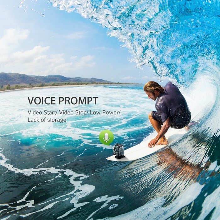Vtin 4k Action Camera 20MP with Sony Sensor, UHD Wifi Waterproof Action Camera 2 Inch Sports Video Cam Underwater...