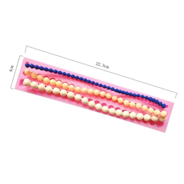 Jiuhong Silicone String of Pearl Fondant Cake Decorating Sugarcraft Mould Mold N3