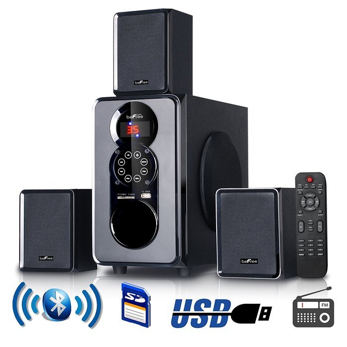 Befree Sound 3.1 Bluetooth Speaker System for any PC or Home Entertainment with FM Radio, SD and full function...