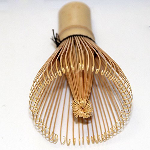 DUOMI 100 tate White Bamboo Matcha Tea Whisk Chasen for preparing Matcha Green Tea Accessories set Dishware and... N5