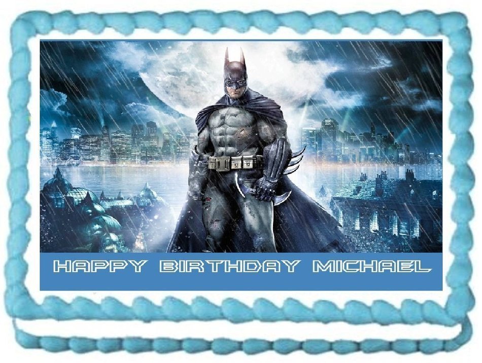 Batman Edible Frosting Sheet Cake Topper - 1/4 Sheet