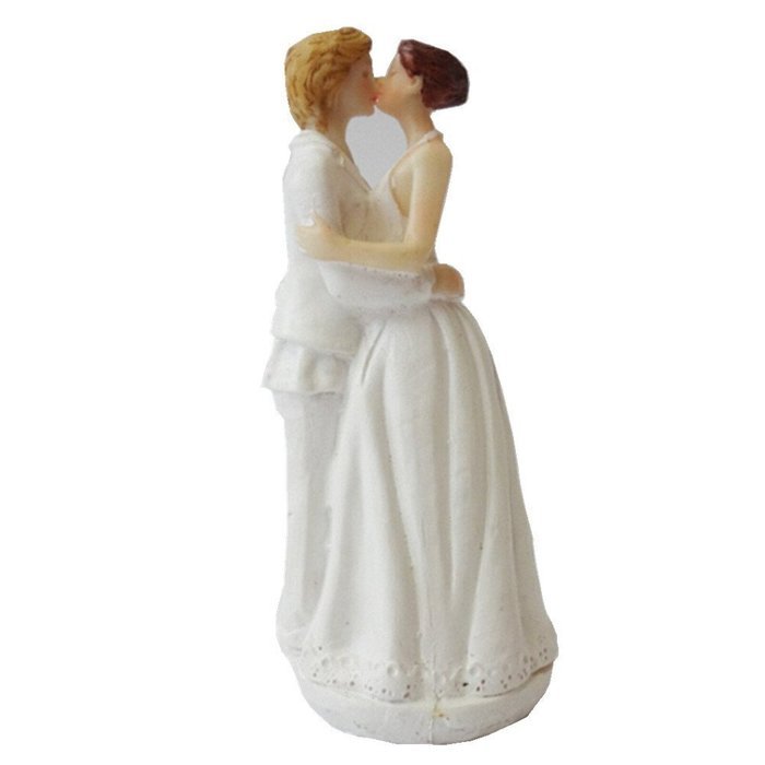 Derker Romance Gay Lesbian Figurine Wedding Cake Topper N2