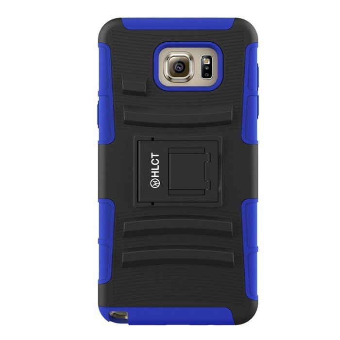 Galaxy Note 5 Case, HLCT Rugged Shock Proof Dual-Layer Case with Built-In Kickstand for Samsung Galaxy Note 5... N15