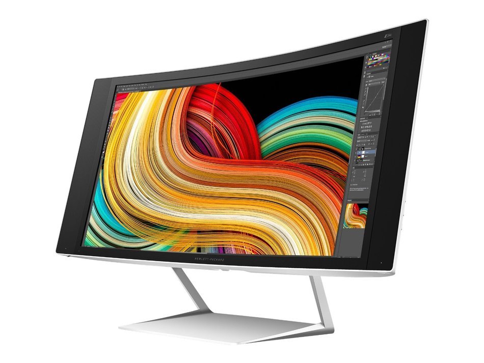 HP K1U77A8#ABA Z Display Z34c 34'' 1440p Quad HD LED-Backlit LCD Monitor, Black N3