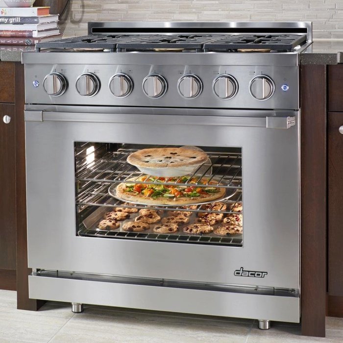 Dacor Renaissance 36" Stainless Steel Freestanding Liquid Propane Range