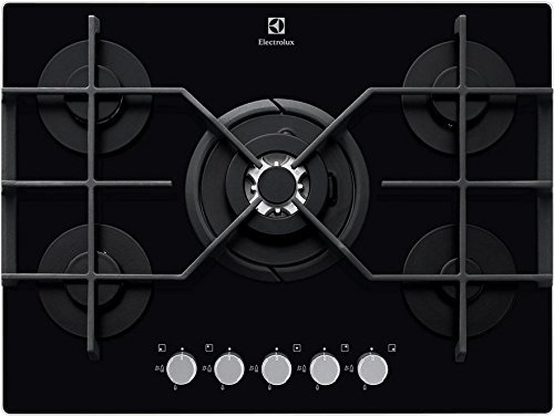 ELECTROLUX EGT7353YOK Cooktop 5 Cooking Area , BLACK GLASS Surface , Type of Gas ( LPG or Natural ) 220V is Required...
