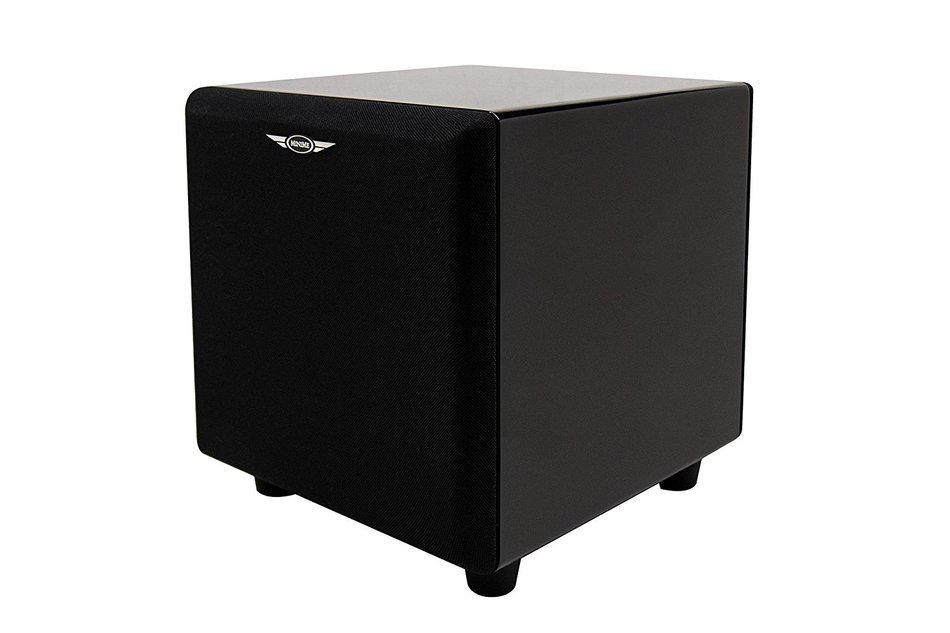 Earthquake Sound MiniMe P8 White Passive Tuned Mini Subwoofer (Piano White)