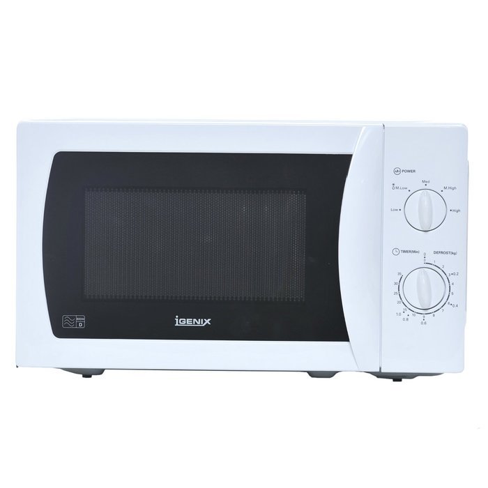 Igenix 20 Litre White Manual Microwave N4