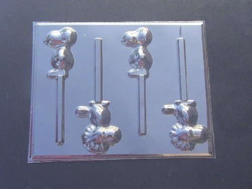 Pudgy Beagle Dog and Bird Chocolate Candy Lollipop Mold N2