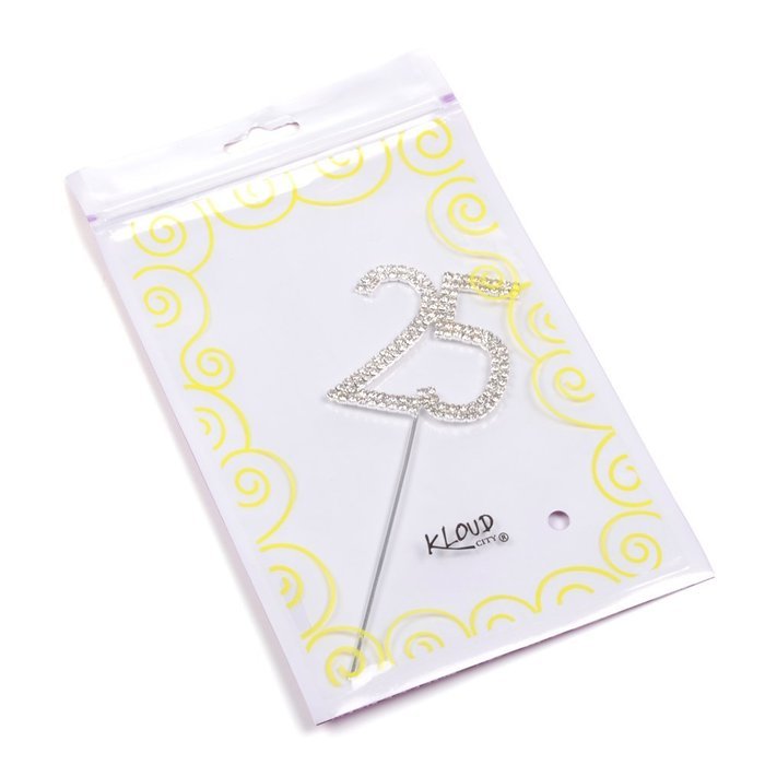 KLOUD City@ Crystal Rhinestone Bling Silver Wedding Love Cake Top Topper (Word "Love") N6