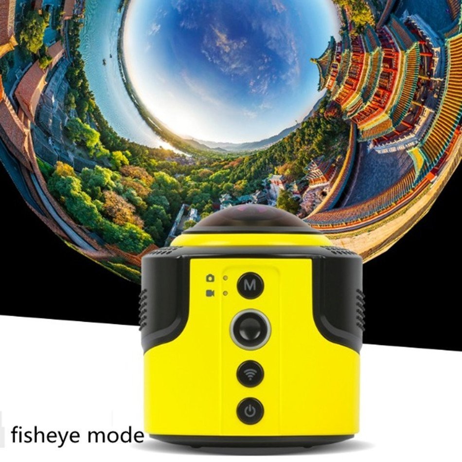 DETU OEM Wireless 360 Degree Panoramic Sports Action Camera （8 MP and 1080p HD）