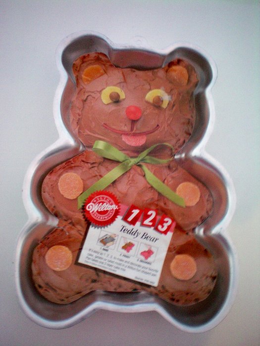 Wilton Teddy Bear 1-2-3 Cake Pan -- 1986 -- RETIRED -- as shown