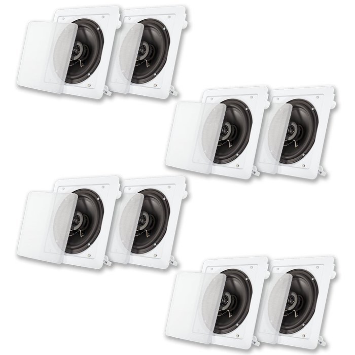 Acoustic Audio LC265i In Ceiling 6.5" Speaker 4 Pair Pack 2000W Home Theater LC265i-4PR