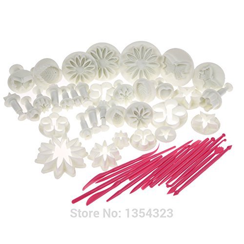 2016 hot sale kitchen 47 pcs Sugarcraft Cake Decorating Fondant Icing Plunger Tools cookie Mold Mould FULI N3