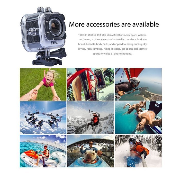 SJCAM Original 12mp 1080p 1.5 Inch LCD Display 170&deg;a+ Hd Wide-angle 4x Zoom Mini Size Portable Micro USB 2.0/hdmi... N7