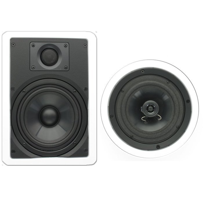 Theater Solutions TSCS-65 900 Watt 5CH 6.5" In-Wall/Ceiling Home Theater Speaker System