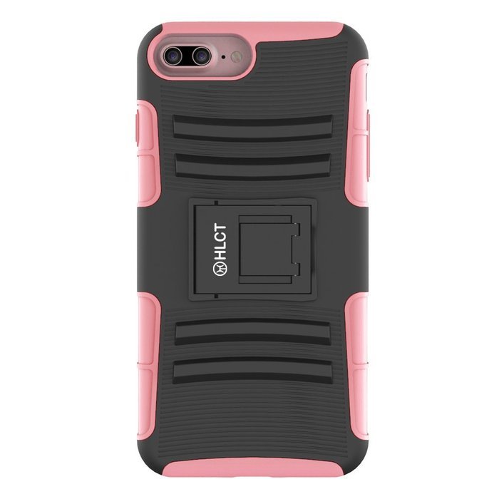iPhone 7 Plus Case, HLCT Rugged Shock Proof Dual-Layer Case with Built-In Kickstand for iPhone 7 Plus 5.5 Inch... N6