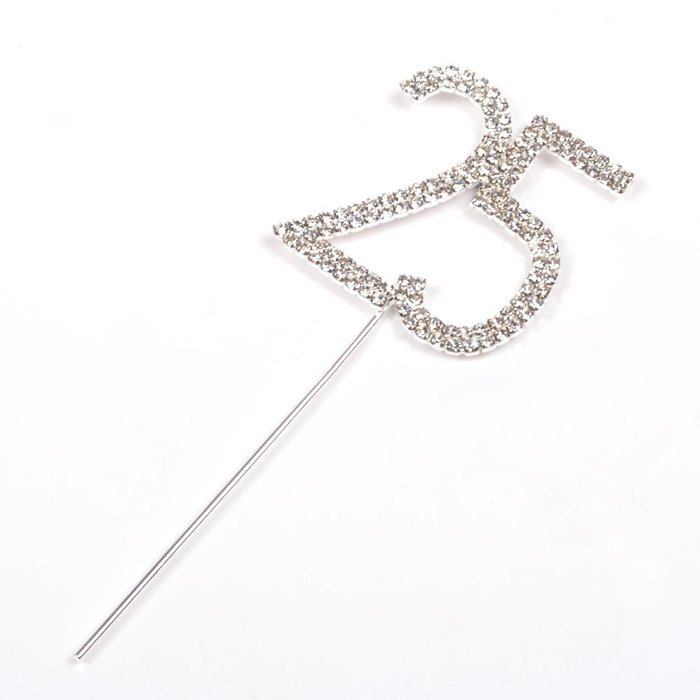 KLOUD City@ Crystal Rhinestone Bling Silver Wedding Love Cake Top Topper (Word "Love") N7