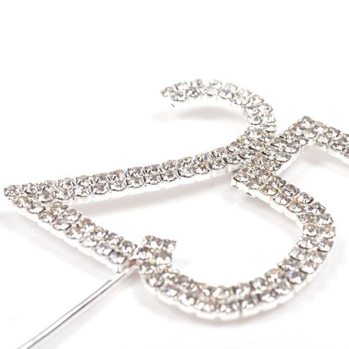 KLOUD City@ Crystal Rhinestone Bling Silver Wedding Love Cake Top Topper (Word "Love") N8