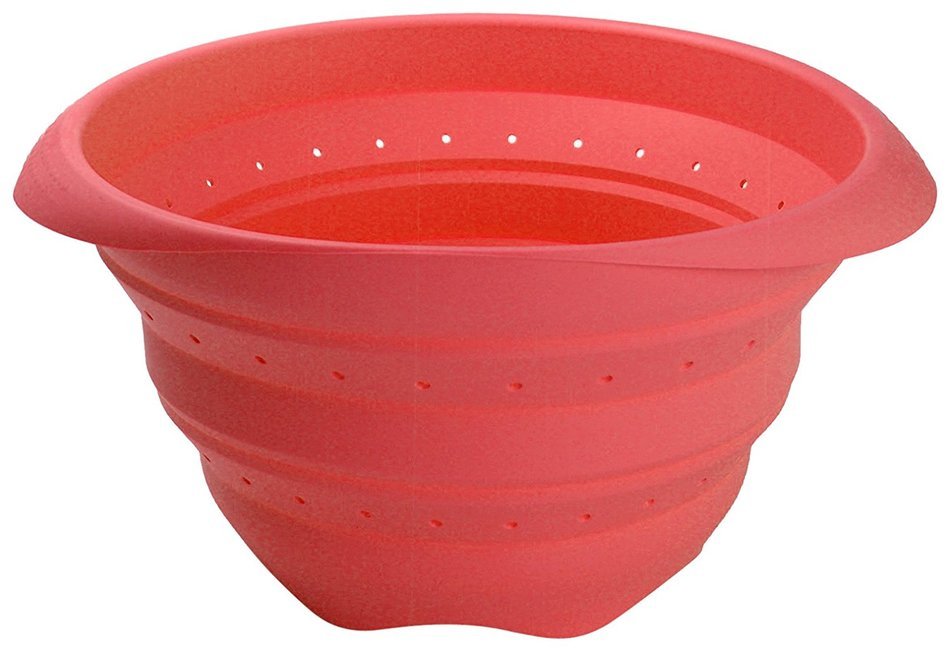 Lekue Collapsible Colander, Red, 9