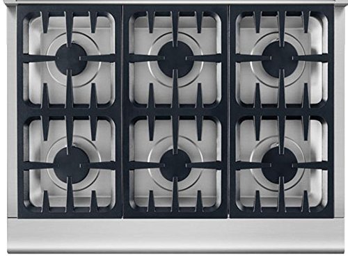 DCS RDV2366N 36" Professional Series Dual Fuel Freestanding Range in Stainless Steel N2