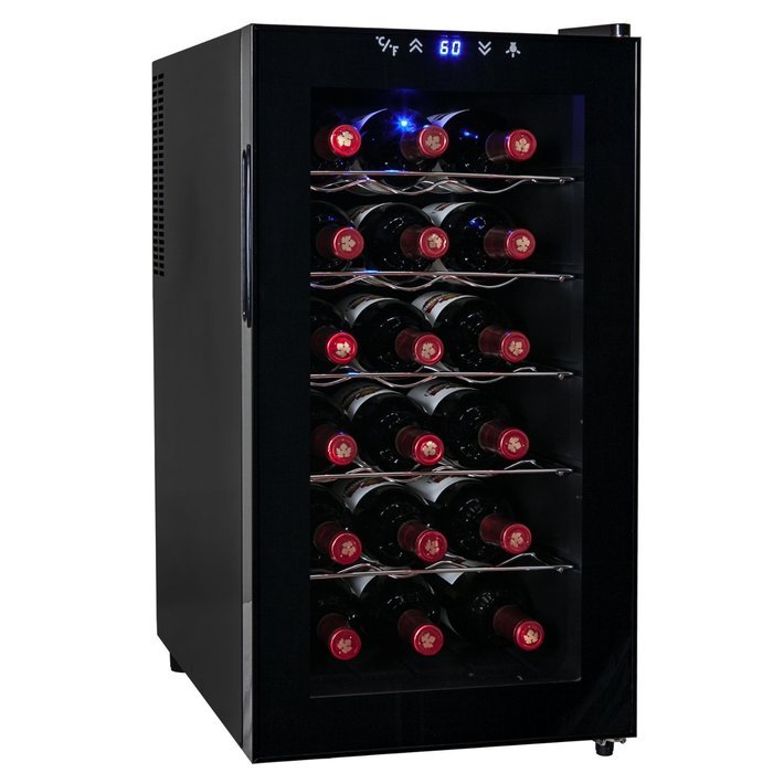 AKDY&reg; 8 Bottle Single Zone Thermoelectric Counter Top Freestanding Wine Cooler Cellar Chiller Refrigerator Fridge...