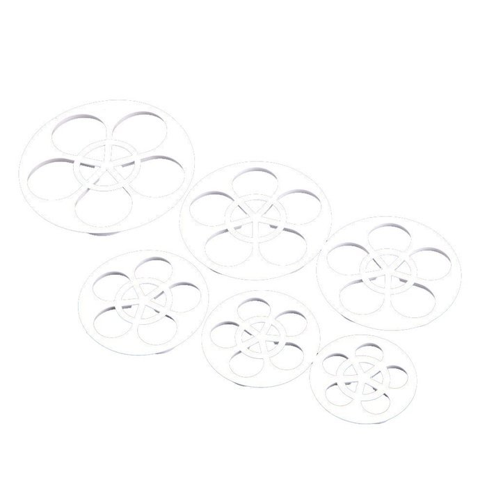 TOOGOO(R) 6Pcs Plum Blossom Cake Cookie Fondant Gum paste Modelling Decorating Tools Set N4