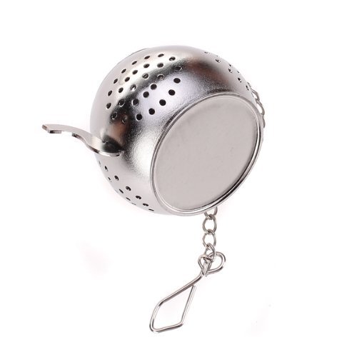 Stainless Steel Teapot Tea Infuser Strainer w/ Tray N2