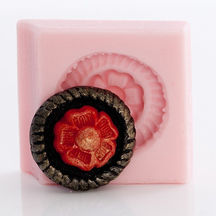 Floral Western Concho Silicone Mold Chocolate, Fondant, Candy, Mints, Resin, Clay, Flexible and Easy to Use. N6