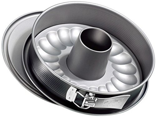 Zenker 6909 "Energy" Springform With Flat and Tubular Base, Anthracite Silver, 11.02"